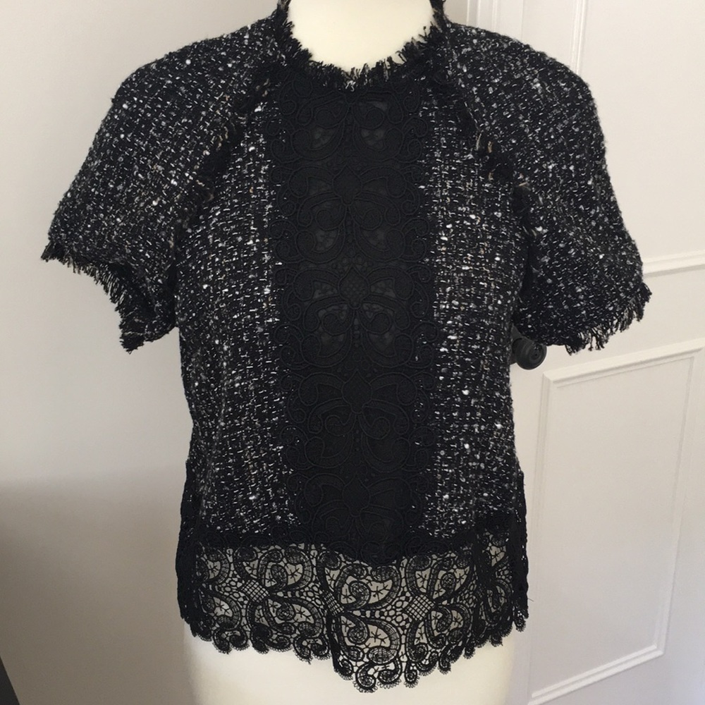 Zara tweed top